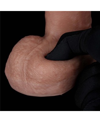 LoveToy Dual Layered Silicone Cock - Silikonowe Realistyczne Cieliste Dildo - 20 cm