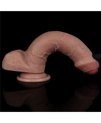 LoveToy Dual Layered Silicone Cock - Silikonowe Realistyczne Cieliste Dildo - 20 cm