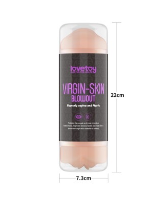 LoveToy Virgin-Skin Blowout Stroker Vagina and Mouth - Masturbator Usta / Pochwa