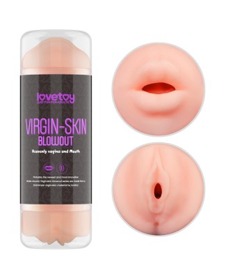 LoveToy Virgin-Skin Blowout Stroker Vagina and Mouth - Masturbator Usta / Pochwa