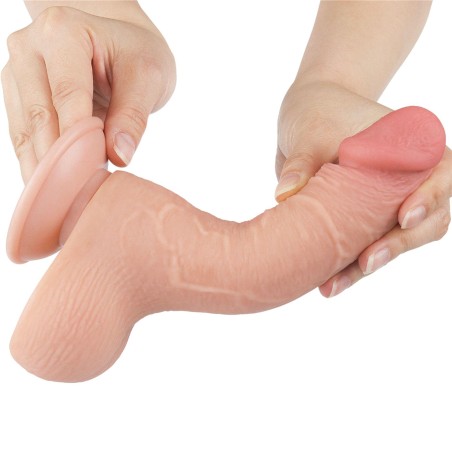 7.5'' Sliding Skin Dual Layer Dong Flesh