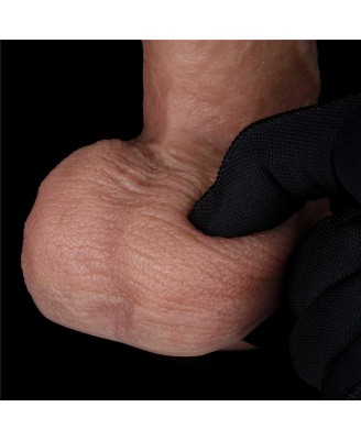 LoveToy Dual Layered Silicone Cock - Realistyczne Cieliste Dildo - 19 cm