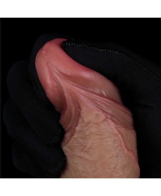 LoveToy Dual Layered Silicone Cock - Realistyczne Cieliste Dildo - 19 cm