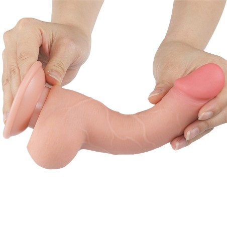7.5'' Sliding Skin Dual Layer Dong Flesh