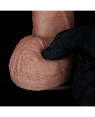LoveToy Dual Layered Silicone Cock - Realistyczne Cieliste Dildo - 18 cm