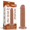 8'' Sliding Skin Dual Layer Dong Brown