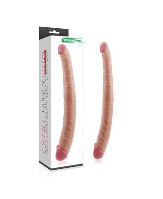 LoveToy Double Dildo - Cieliste Podwójne Dildo - 35 cm