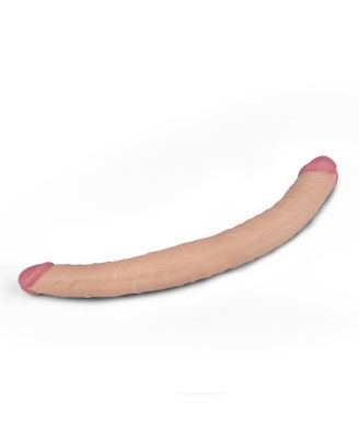 LoveToy Double Dildo - Cieliste Podwójne Dildo - 35 cm