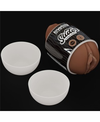 Slider Double-Ended Masturbator Sztuczne Usta / Wagina
