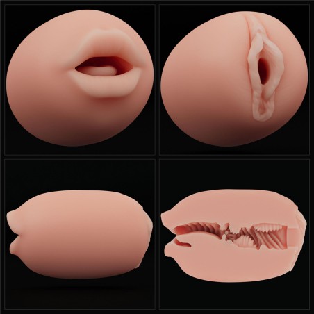 Slider Double-Ended Masturbator Mouth and Vagina