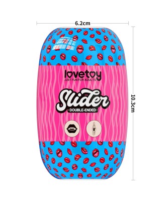 Slider Double-Ended Masturbator Sztuczne Usta / Wagina