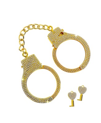 Diamond Wrist Cuffs Gold Gold
