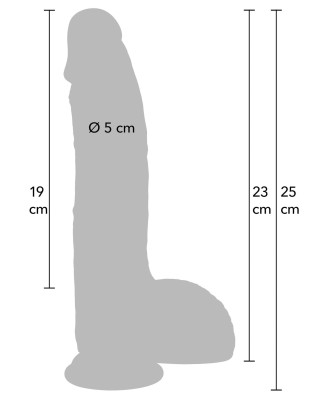 Realistic Dildo Liquid Silicone 23 cm
