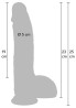 Realistic Dildo Liquid Silicone 23 cm