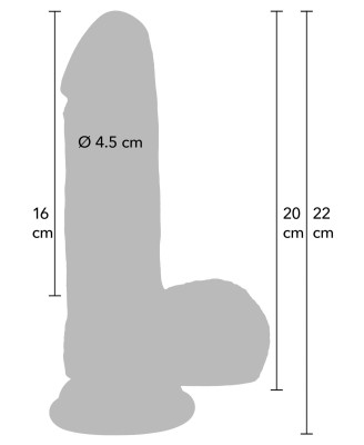 Realistic Dildo Liquid Silicone 20 cm