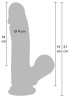 Realistic Dildo Liquid Silicone 19 cm