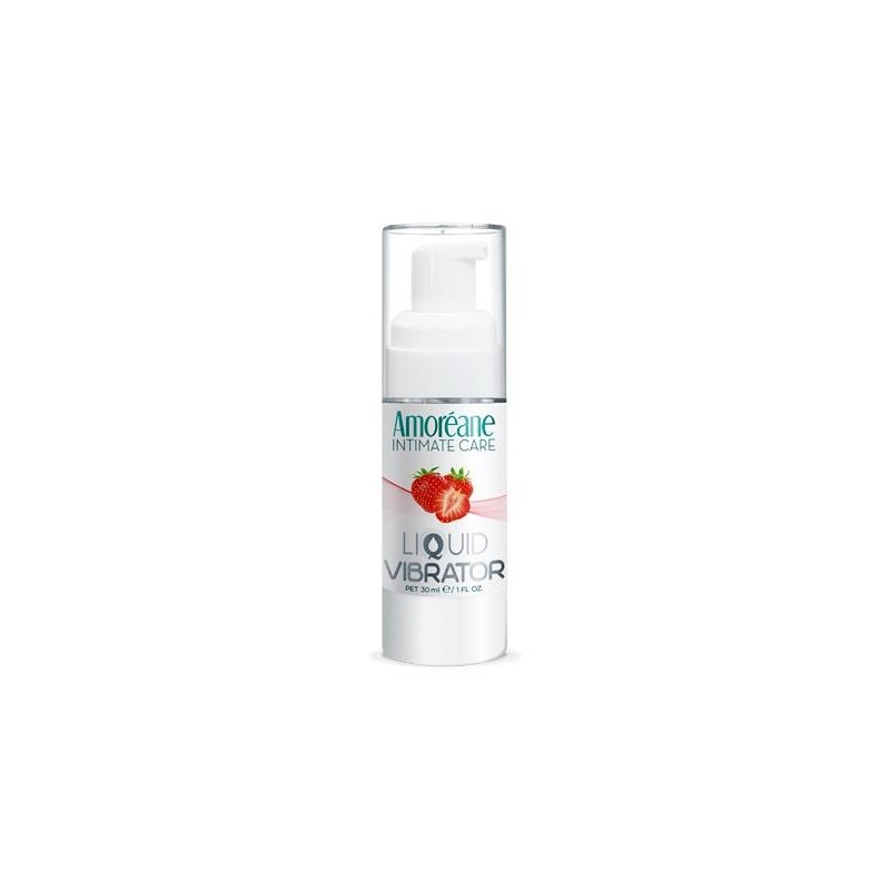 Żel/sprej-Liquid Vibrator Strawberry 30ml.