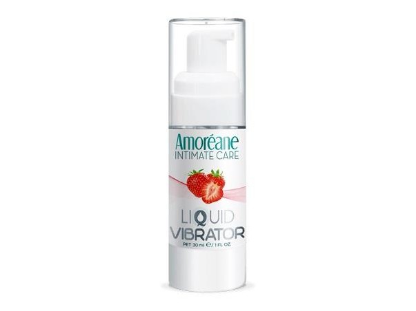 Żel/sprej-Liquid Vibrator Strawberry 30ml.