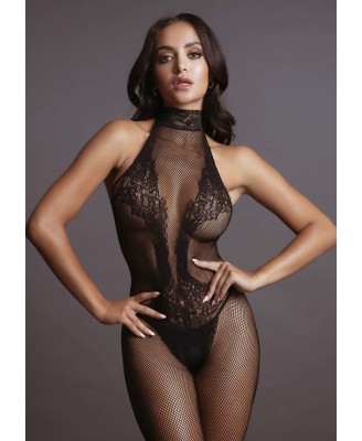 Fishnet and Lace Bodystocking - One Size