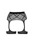 Striped, Fishnet Garterbelt - One Size