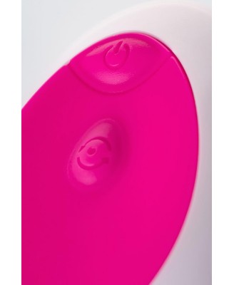 A-TOYS, Vibrating egg with remote control, silicone, pink and white, 12 cm