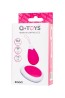 A-TOYS, Vibrating egg with remote control, silicone, pink and white, 12 cm
