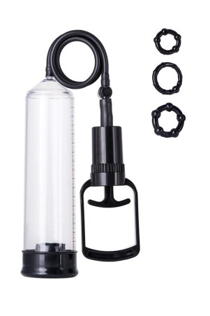A-TOYS, Penis Pump, PVC, Black, 23.5 cm