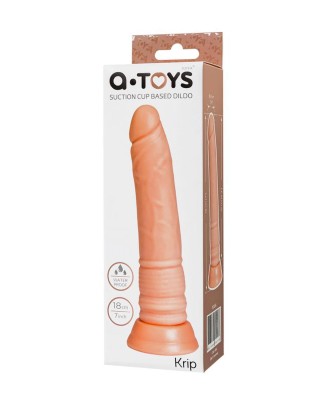 A-TOYS, Realistic Dildo, TPE, Flesh, 18 cm