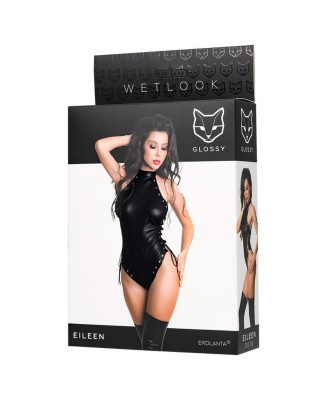 Glossy Eileen bodysuit in Wetlook, XL