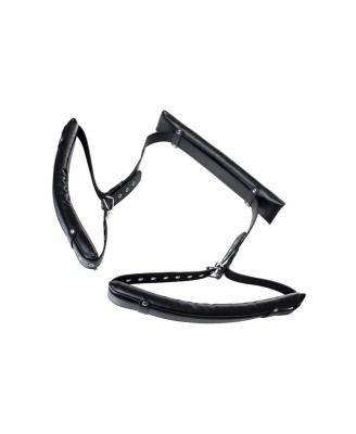Anonymo fixing sling, PU leather, black, 145 cm