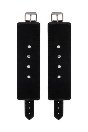 Anonymo handcuffs, PU leather, black