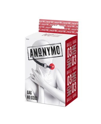 Anonymo gag, ABS plastic, red, 64 cm