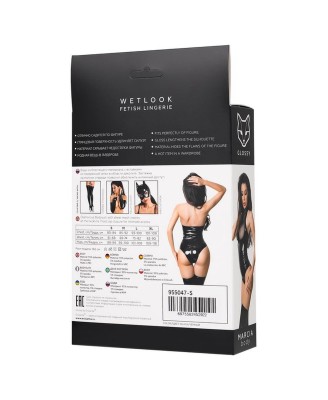 Wetlook body Marcia - black M