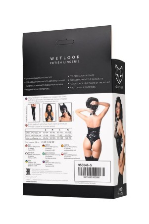 Glossy Jodi - Czarne Body Wetlook - L