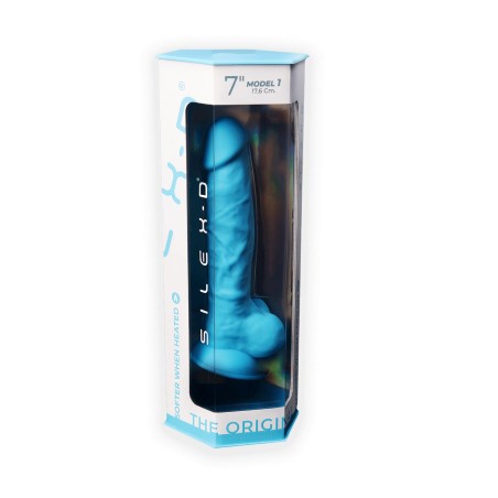 Model 1 7""  - Niebieskie Dildo - 17,75 cm