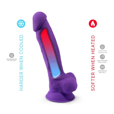 Dildo-Model 1 (7"") Purple - Fioletowe Dildo - 17,5 cm