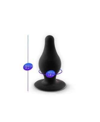 SD. Plug Model 2 L black box - Czarny Korek Analny