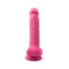 Model 1 17,5 cm - Różowe Dildo Świecące w Ciemności
