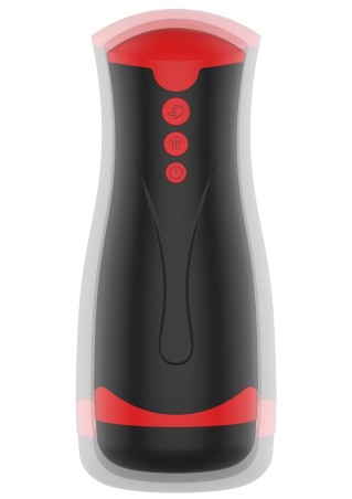 Masturbator Vibrating&Squeeze Black