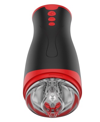 Masturbator Vibrating&Squeeze Black