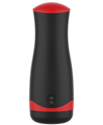 Masturbator Vibrating&Squeeze Black