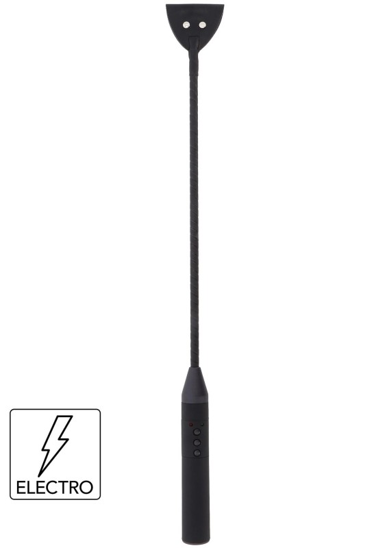 Electro Shock Riding Crop Black