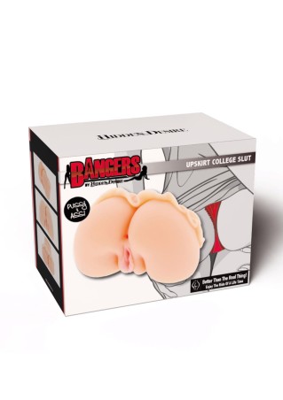 Upskirt College Slut Light skin tone