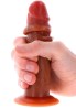 Silicone Foreskin Dong 15 cm Caramel skin tone