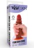 Silicone Foreskin Dong 15 cm Caramel skin tone