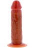 Silicone Foreskin Dong 15 cm Caramel skin tone