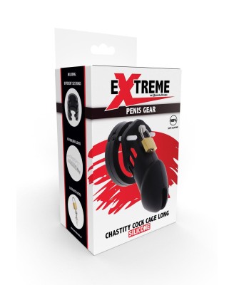 Chastity Cock Cage Slicone L Black