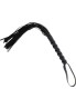 Long Beaded Flogger Whip Black