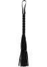 Long Beaded Flogger Whip Black