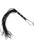 Long Studded Flogger Whip Black